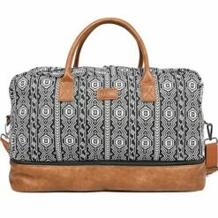 Oflamn Weekender Bag For Women Carry-On Luggage Bohemian style Duffle Bag Overnight Bags 3-4 Day' Travel Bags With Separated Shoes Compartment