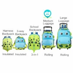 Yodo Zoo 3-Way Toddler Backpack With Wheels Or Little Kids Rolling Luggage, With Front Pouch And Side Bottle Holders, For Toddler Boys And Girls, Dinosaur 11 Yodo Zoo 3-Way Toddler Backpack With Wheels Or Little Kids Rolling Luggage, With Front Pouch And Side Bottle Holders, For Toddler Boys And Girls, Dinosaur -TRAVELPRO Sales 618H54ZJ4eL
