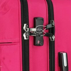 Cloe Checked Medium 24 Inch Water-Resistant Luggage With 360º-spinner Wheels In Magenta Color -TRAVELPRO Sales 61EkvcQdQWS