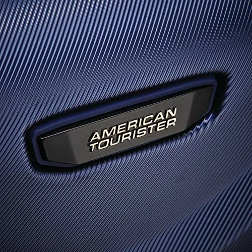 American Tourister Arrow Expandable Hardside Luggage, Navy, Checked-Medium 24-Inch 4 American Tourister Arrow Expandable Hardside Luggage, Navy, Checked-Medium 24-Inch - Image 2