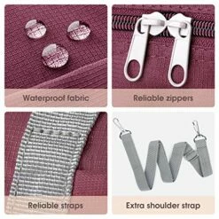 For Spirit Airlines Foldable Travel Duffel Bag Tote Carry On Luggage Sport Duffle Weekender Overnight For Women And Girls (3112 Wine Red) -TRAVELPRO Sales 61TlHXmRqSL