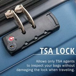 Merax Luggage Set With TSA Lock, All Expandable 3 Piece Hardshell Lightweight Suitcase Set 20inch 24inch 28inch (Blue) -TRAVELPRO Sales 61YupVaUs3L