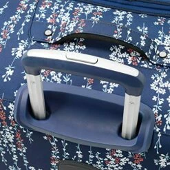LONDON FOG Cranford Softside Expandable Spinner Luggage, Navy White Floral, 20" -TRAVELPRO Sales 61Zut hau5L