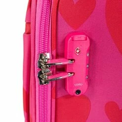 Cloe By Agatha Ruiz De La Prada Checked Medium 24" Inch Luggage With 360º-spinner Wheels In Magenta Color -TRAVELPRO Sales 61i0x6rX 0S