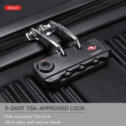 Verdi Luggage Set 3 Piece - Lightweight With USB Port Hardside Carry On Suitcase - Includes Expandable 20 Inch Carry On, 24In/TSA-Approved Lock 28In Checked Bag With 8-Wheel Rolling Spinner -TRAVELPRO Sales 61un0DjOzmL