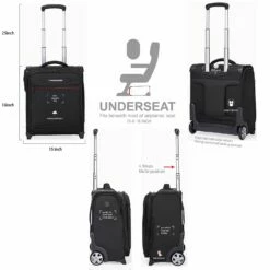 VERAGE Wheeled Underseat Carry-on Rolling Business Suitcase With USB Port,16.5 Inch Softside Airline Approved Luggage -TRAVELPRO Sales 713AYKt2yLL