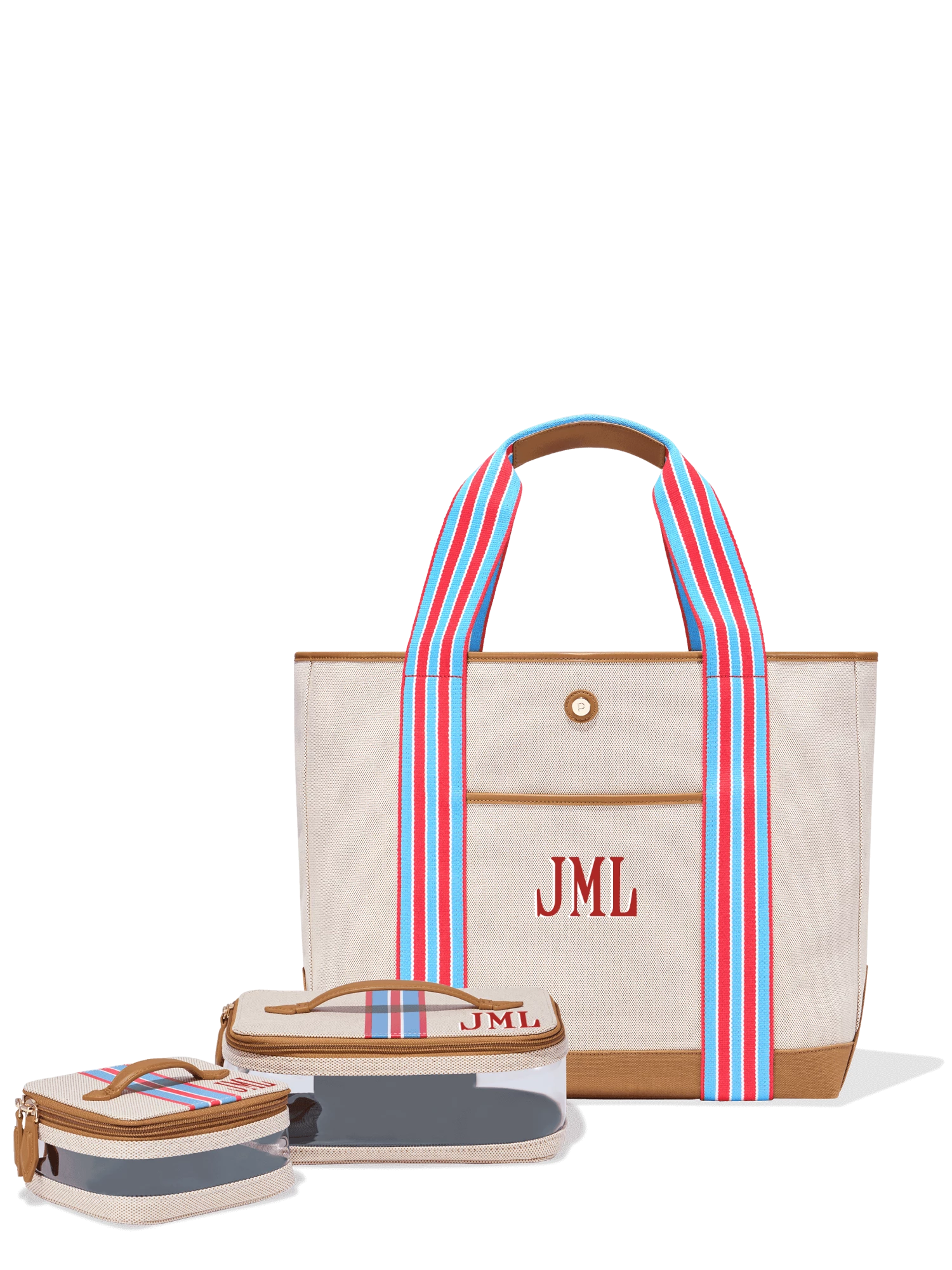 Paravel Cabana Tote And See-All Set - Paloma 4 Paravel Cabana Tote And See-All Set - Paloma - Image 2