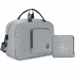 16" Foldable Duffle Bag 20L For Travel Gym Sports Packable Lightweight Luggage Duffel Water-resistant By WANDF (Light Grey 16", 16 Inches (20 Liter)) 15 16" Foldable Duffle Bag 20L For Travel Gym Sports Packable Lightweight Luggage Duffel Water-resistant By WANDF (Light Grey 16", 16 Inches (20 Liter)) -TRAVELPRO Sales 71HZKjbW 2B L