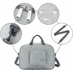 16" Foldable Duffle Bag 20L For Travel Gym Sports Packable Lightweight Luggage Duffel Water-resistant By WANDF (Light Grey 16", 16 Inches (20 Liter)) 11 16" Foldable Duffle Bag 20L For Travel Gym Sports Packable Lightweight Luggage Duffel Water-resistant By WANDF (Light Grey 16", 16 Inches (20 Liter)) -TRAVELPRO Sales 71J0oBgt0bL