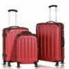 Goplus 3Pcs Luggage Set, Hardside Travel Rolling Suitcase, 20/24/28 Rolling Luggage Upright, Hardshell Spinner Luggage Set With Telescoping Handle, Coded Lock Travel Trolley Case (Wine) 2 Goplus 3Pcs Luggage Set, Hardside Travel Rolling Suitcase, 20/24/28 Rolling Luggage Upright, Hardshell Spinner Luggage Set With Telescoping Handle, Coded Lock Travel Trolley Case (Wine) -TRAVELPRO Sales 71Y3YTLLosL