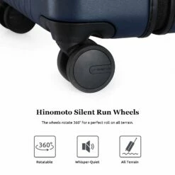 GoPenguin Hardside Luggage With Spinner Wheels, Medium 26 Inch Rolling Checked Suitcase PC Lightweight Blue 12 GoPenguin Hardside Luggage With Spinner Wheels, Medium 26 Inch Rolling Checked Suitcase PC Lightweight Blue -TRAVELPRO Sales 71 2BZ5Cxw80L