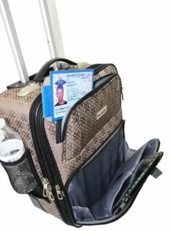 BoardingBlue Rolling Personal Item Luggage Under Seat For The Airlines Of American, Frontier, Spirit (Brown) -TRAVELPRO Sales 71zZJYE9nZL