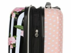 Betsey Johnson 30 Inch Checked Luggage Collection - Expandable Scratch Resistant (ABS + PC) Hardside Suitcase - Designer Lightweight Bag With 8-Rolling Spinner Wheels (Stripe Roses) 11 Betsey Johnson 30 Inch Checked Luggage Collection - Expandable Scratch Resistant (ABS + PC) Hardside Suitcase - Designer Lightweight Bag With 8-Rolling Spinner Wheels (Stripe Roses) -TRAVELPRO Sales 811im9chKmL
