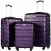 COOLIFE Luggage 3 Piece Set Suitcase Spinner Hardshell Lightweight TSA Lock (purple2) 1 COOLIFE Luggage 3 Piece Set Suitcase Spinner Hardshell Lightweight TSA Lock (purple2) -TRAVELPRO Sales 81B2EdRHOeL