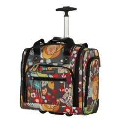 Lily Bloom 15" Under The Seat Design Pattern Carry On Bag With Rolling Wheels (One Size, Bliss)