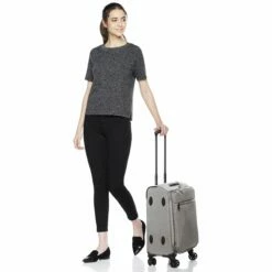 AmazonBasics Belltown Softside Rolling Spinner Suitcase Luggage - 21-Inch, Heather Grey -TRAVELPRO Sales 81fVEbo6lAL