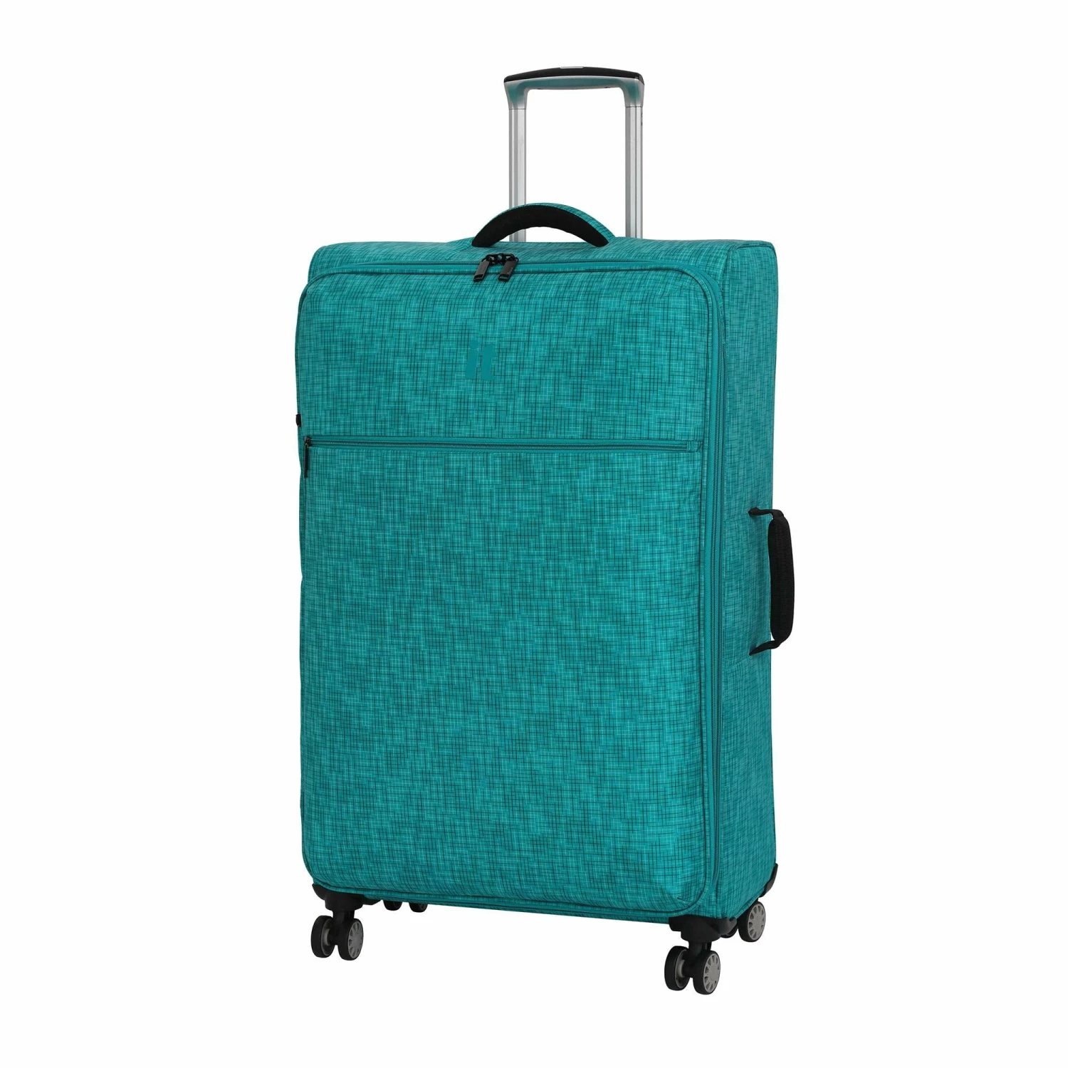 It Luggage 26.8" Stitched Squares Lightweight Case, Aqua Blue 3 It Luggage 26.8" Stitched Squares Lightweight Case, Aqua Blue