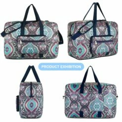 Travel Foldable Waterproof Duffel Bag - Lightweight Carry Storage Luggage Tote Duffel Bag. (Green Floral) -TRAVELPRO Sales 81rQCgzYTLL