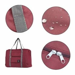 ILotusBAG Travel Foldable Duffel Bag For Women & Men,Lightweight Waterproof Carry-on Bag,Travel Luggage For Sports Gym,Travel Tote Luggage Bag(Wine Red) -TRAVELPRO Sales 81uz4ri7 FL