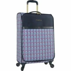 Tommy Bahama Lightweight Spinner Luggage - Expandable Suitcases For Men And Travel With Rolling Wheels, Pink/Blue