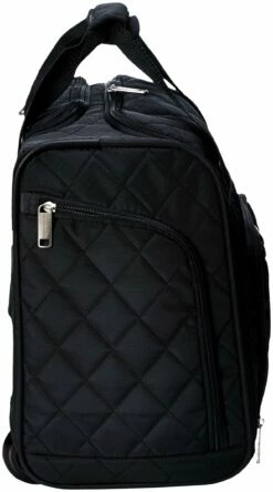 AmazonBasics Underseat Carry-On Rolling Travel Luggage Bag - Black Quilted -TRAVELPRO Sales 91UGhmawijL