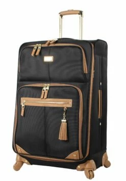 Steve Madden Luggage 3 Piece Softside Spinner Suitcase Set Collection (20"/28"/Under Seat Bag) (Harlo Black) -TRAVELPRO Sales 91g3OQFLG4L