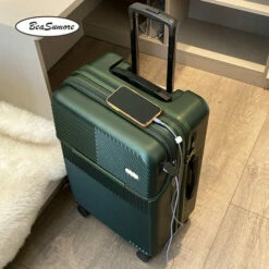 Travel Trolley Bag Rolling Luggage - Rolling Luggage Spinner 20 Inch -TRAVELPRO Sales BeaSumore Front opening USB Rolling Luggage Spinner 20 inch light Suitcase Wheel Cabin Trolley Women s.jpg 640x640 f833f9b5 5bc3 4c67 b019 b638b05d870f