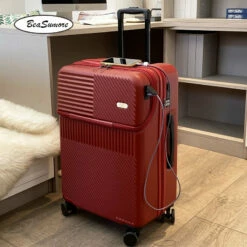 Travel Trolley Bag Rolling Luggage - Rolling Luggage Spinner 20 Inch -TRAVELPRO Sales BeaSumore Front opening USB Rolling Luggage Spinner 20 inch light Suitcase Wheel Cabin Trolley Women s c210073a f06a 48ef 816e 6a127f6efa87