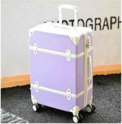 Carrylove Women Spinner Abs Retro Luggage 20"22"24"26" Trolley Bag -TRAVELPRO Sales Carrylove women spinner abs retro luggage 20 22 24 26 trolley bag vintage suitcase set on.jpg 640x640 5743e762 be90 4b9f a38d 5d59dbd042ee