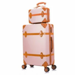 Carrylove Women Spinner Abs Retro Luggage 20"22"24"26" Trolley Bag -TRAVELPRO Sales Carrylove women spinner abs retro luggage 20 22 24 26 trolley bag vintage suitcase set on.jpg 640x640 ae3c572f 65f3 47fe 9848 3e63995919b1