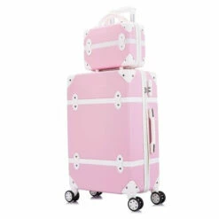 Carrylove Women Spinner Abs Retro Luggage 20"22"24"26" Trolley Bag -TRAVELPRO Sales Carrylove women spinner abs retro luggage 20 22 24 26 trolley bag vintage suitcase set on.jpg 640x640 d622125d 1a32 4b2f 8892 2a743de6c679