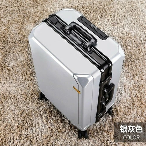 Fashion Rolling Luggage Aluminum Frame | Aluminum Usb Charging Trolley 14 Fashion Rolling Luggage Aluminum Frame | Aluminum Usb Charging Trolley - Image 12