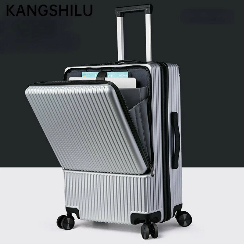 KANGSHILU Aluminum Frame 20 Inches Travel Suitcases Universal Wheel 7 KANGSHILU Aluminum Frame 20 Inches Travel Suitcases Universal Wheel - Image 5