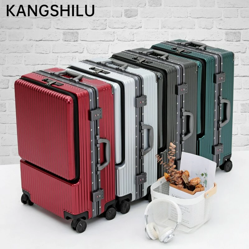 KANGSHILU Aluminum Frame 20 Inches Travel Suitcases Universal Wheel 5 KANGSHILU Aluminum Frame 20 Inches Travel Suitcases Universal Wheel - Image 3