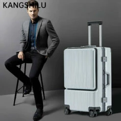 KANGSHILU Aluminum Frame 20 Inches Travel Suitcases Universal Wheel 21 KANGSHILU Aluminum Frame 20 Inches Travel Suitcases Universal Wheel -TRAVELPRO Sales KANGSHILU Aluminum Frame 20 Inches Travel Suitcases Universal Wheel Trolley PC Box Trolley Luggage Bag Men b35abc00 4d2f 4195 85ff a9812a171ac0