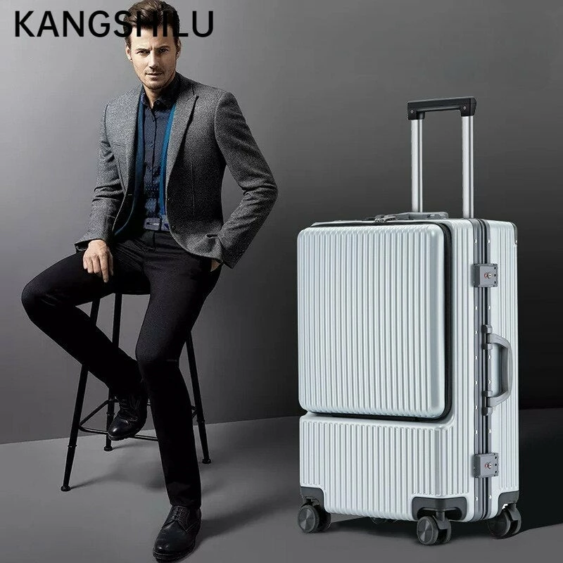 KANGSHILU Aluminum Frame 20 Inches Travel Suitcases Universal Wheel 6 KANGSHILU Aluminum Frame 20 Inches Travel Suitcases Universal Wheel - Image 4