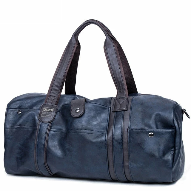 Leather Handbag Men Travel Bag Carry On Luggage Bags Men Duffel Bags Women Tote Portable Weekend 6 Leather Handbag Men Travel Bag Carry On Luggage Bags Men Duffel Bags Women Tote Portable Weekend - Image 4