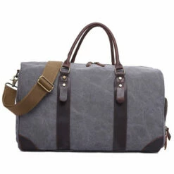 2018 Vintage Waxed Canvas Men Travel Duffel Large Capacity Waterproof Travel Bags Carry On -TRAVELPRO Sales product image 851239599
