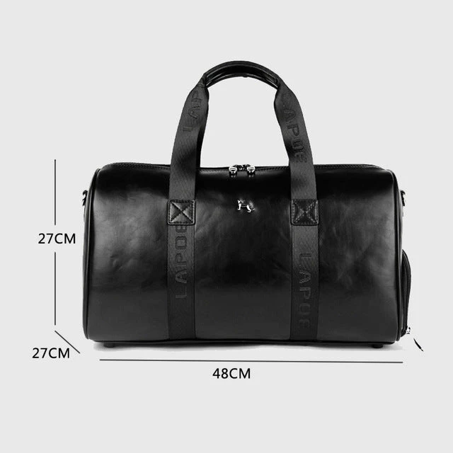 Genuine Leather Men Travel Bag Carry On Luggage Bags Men Leather Travel Duffel Weekend Bag Big Tote 4 Genuine Leather Men Travel Bag Carry On Luggage Bags Men Leather Travel Duffel Weekend Bag Big Tote - Image 2