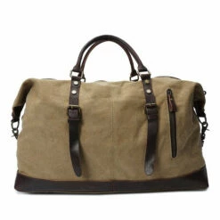 Canvas Leather Men Travel Bags Carry On Luggage Bags Men Duffel Tote Large Capacity Weekend Bag -TRAVELPRO Sales product image 906439742