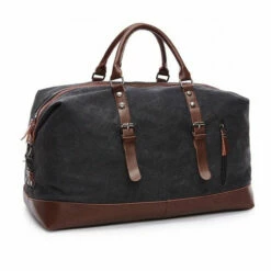 Canvas Leather Handbag Men Travel Bags Carry On Luggage Bag Male Duffel Bags Women Tote Big Bag -TRAVELPRO Sales product image 906441715